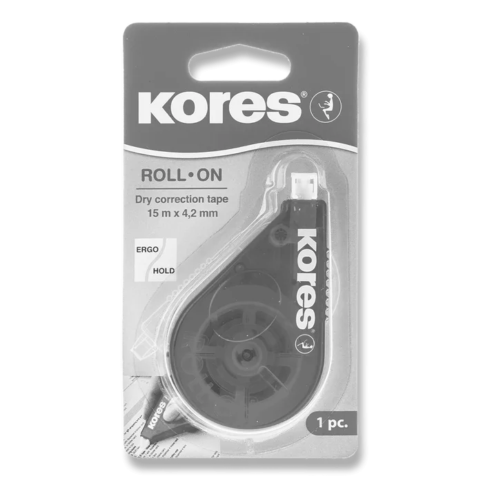 Główne zdjęcie produktu Korekční strojek KORES Roll-On 4,2 mm × 15 m [1 ks]