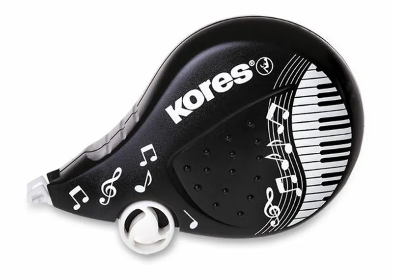 Główne zdjęcie produktu Korekční strojek Kores Scooter Black & White 4,2 mm × 8 m – suchý korekční roller (mix barev)