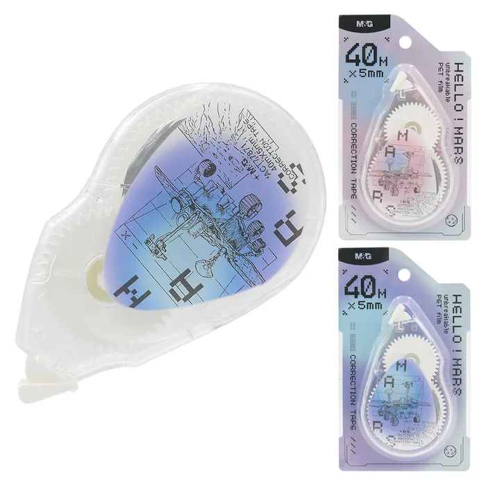 Główne zdjęcie produktu Korektor páska M&G Hello ! Mars (5 mm x 40 mm) 2 barvy