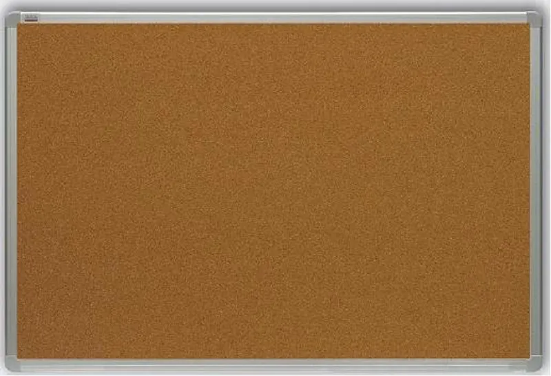 Główne zdjęcie produktu Korkové tabule Premium v hliníkovém rámu 100 x 150 cm