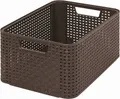 Koszyk sztuczny rattan, 18 l, czekoladowy brąz, CURVER