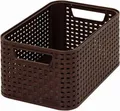 Koszyk sztuczny rattan, 7 l, czekoladowy brąz, CURVER