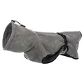 Następne zdjęcie produktu Szlafrok/szlafrok dla psa, szary, dł.: 60 cm, obwód pasa: 66-82 cm