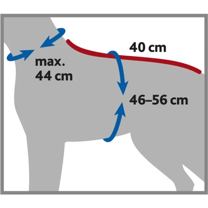 Główne zdjęcie produktu Koupací plášť / župan pro psy, šedá S: 40 cm, pas: 46-56 cm