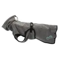 Następne zdjęcie produktu Szlafrok/szlafrok dla psa, szary S: 40 cm, obwód talii: 46-56 cm