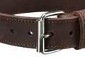 Obroża skórzana RUSTIC - ciemny brąz L: 48-56cm/30mm
