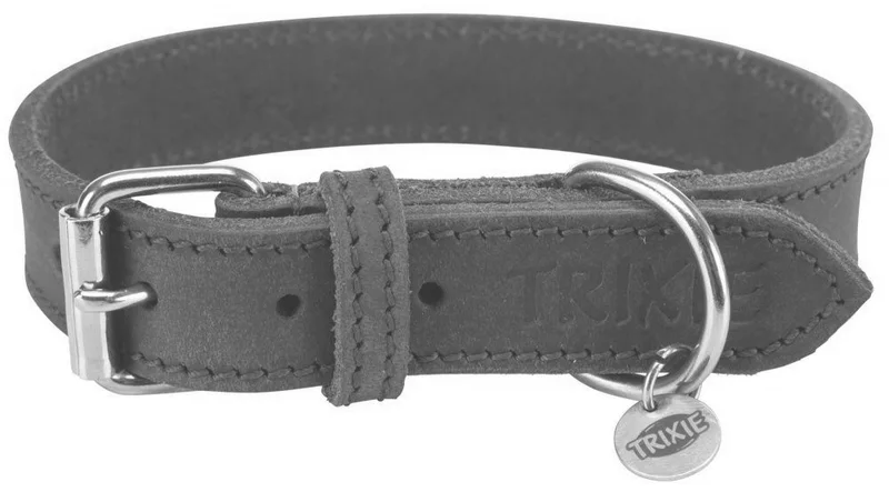 Główne zdjęcie produktu Kožený obojek RUSTIC - tmavě-hnědáXS-S: 27-34cm/18mm