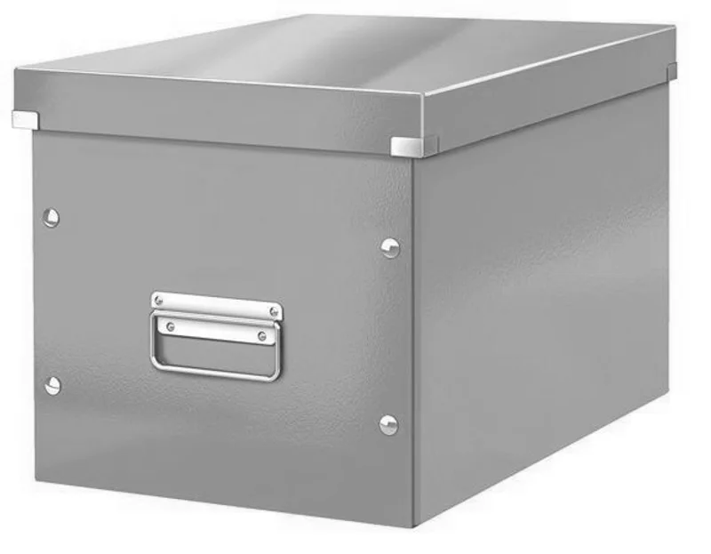 Główne zdjęcie produktu Krabice "Click & Store", zelenomodrá, velká,čtvercová, lesklá, LEITZ