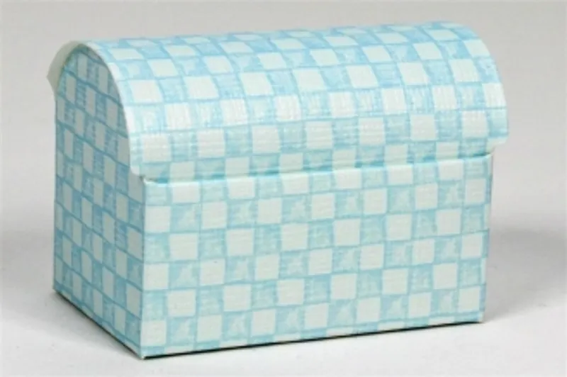 Główne zdjęcie produktu Krabice Cofanetto 70 x 45 x 52 mm modrobílá kostka