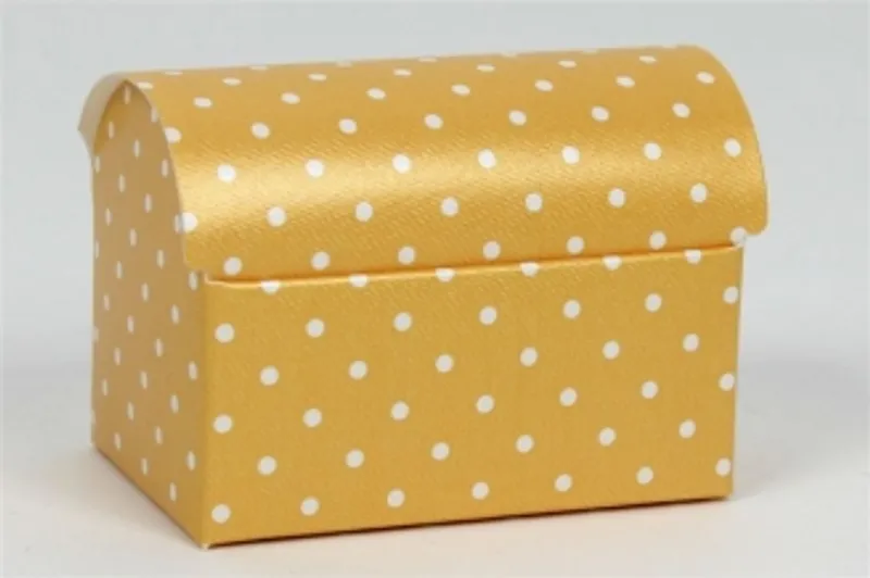 Główne zdjęcie produktu Krabice Cofanetto 70 x 45 x 52 mm žlutá+bílé puntíky