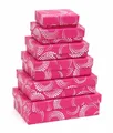 Krabice kaskáda 6 dílná Palermo růžová