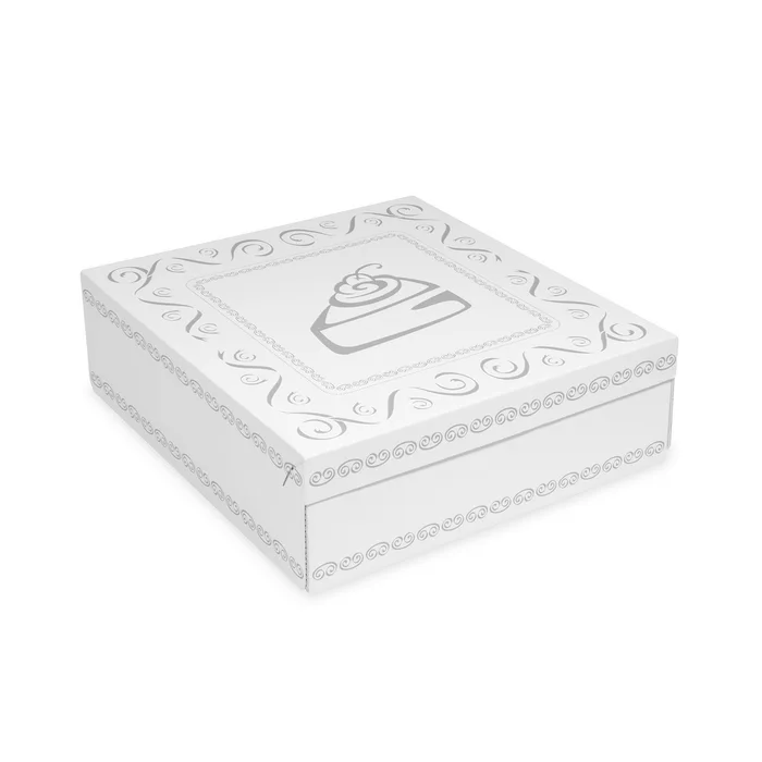 Główne zdjęcie produktu Krabice na dort -celoplošný potisk- 28x28x10 cm [100 ks]
