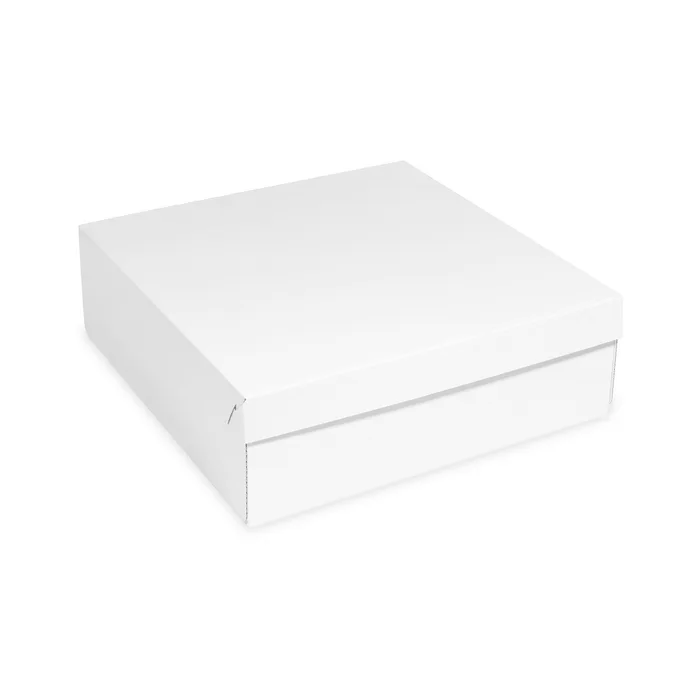Główne zdjęcie produktu Krabice na dort z vlnité lepenky 28 x 28 x 10 cm [100 ks] extra pevná