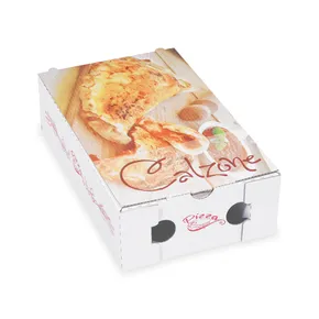 Pudełko na pizzę z tektury falistej Calzone 28 x 17 x 7,5 cm [100 szt]