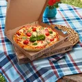 Następne zdjęcie produktu Pudełko na pizzę (z tektury falistej) kraft 32 x 32 x 4 cm [100 szt]
