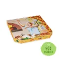 Następne zdjęcie produktu Pudełko na pizzę z tektury falistej 32 x 32 x 3 cm [100 szt]