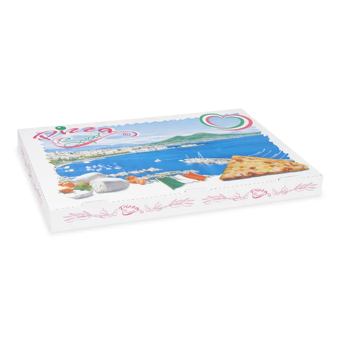 Główne zdjęcie produktu Krabice na pizzu z vlnité lepenky 60 x 40 x 5 cm [50 ks]