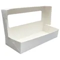Pudeko deserowe z okienkiem 13 x 33 x 6 cm BIAťY [50 szt.]