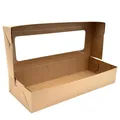 Pudeko deserowe z okienkiem 13 x 33 x 6 cm BR¤ZOWE [50 szt.]