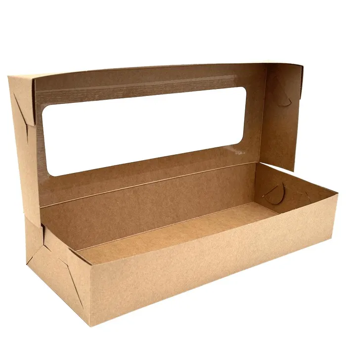Główne zdjęcie produktu Krabice na z kusky s ok‚nkem 13 x 33 x 6 cm HN·Dµ [50 ks]