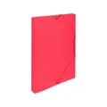 Pudełko PP z gumką Linie A4 czerwone