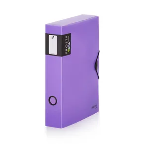 Pudełko PP z gumką A4 maxi 60 Opaline Frosty purple
