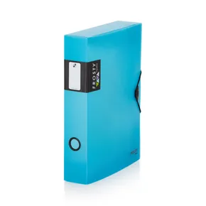 Pudełko PP z gumką A4 maxi 60 Opaline Frosty blue