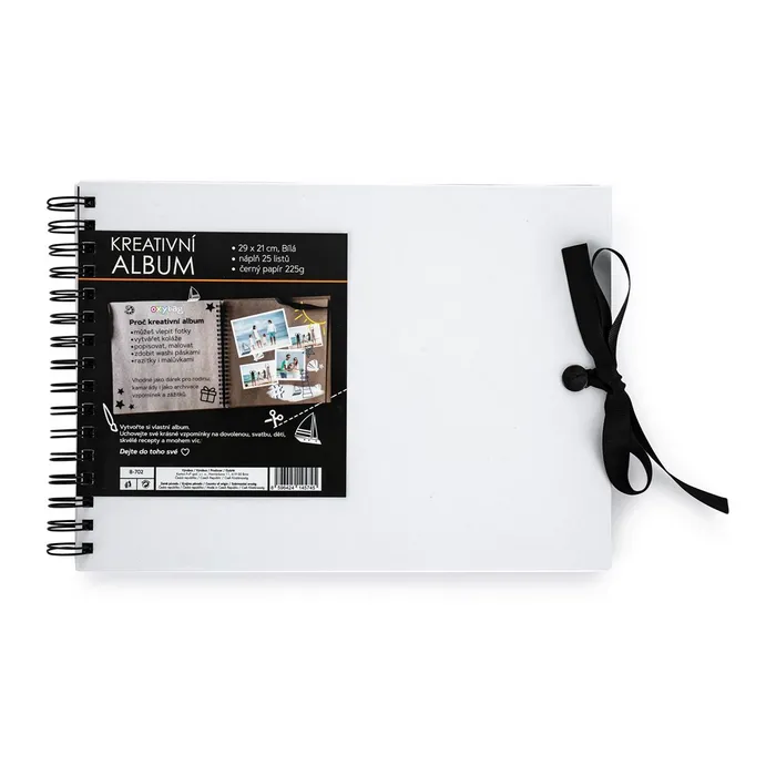 Główne zdjęcie produktu Kreativní album 30 x 21,5 cm bílá