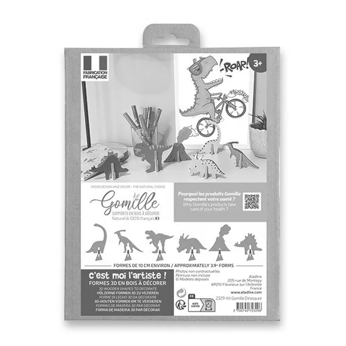 Główne zdjęcie produktu Kreativní dřevěná sada Gomille Dinosauři