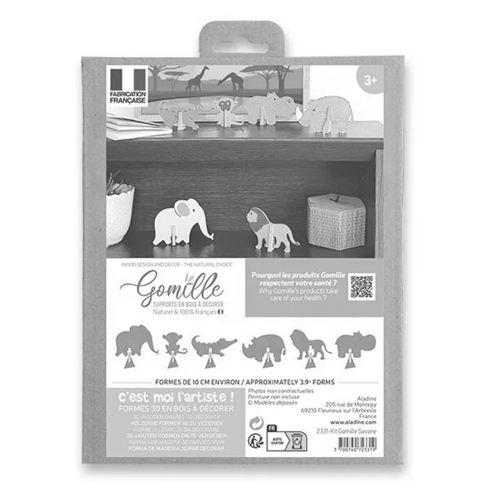 Główne zdjęcie produktu Kreativní dřevěná sada Gomille Safari