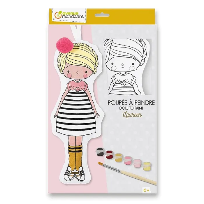 Główne zdjęcie produktu Kreativní sada Avenue Mandarine Doll to Paint Laureen