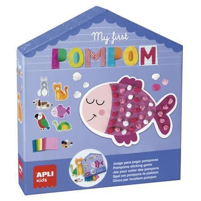 Główne zdjęcie produktu Kreativní sada "My first PomPom", zvířátka, APLI Kids 18505