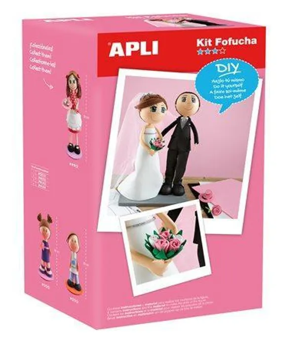 Główne zdjęcie produktu Kreativní sada "Nevěsta a ženich", pěnová guma, APLI