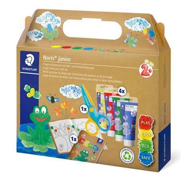 Główne zdjęcie produktu Kreativní sada "Noris® Junior", prstové barvy, STAEDTLER 61 C2