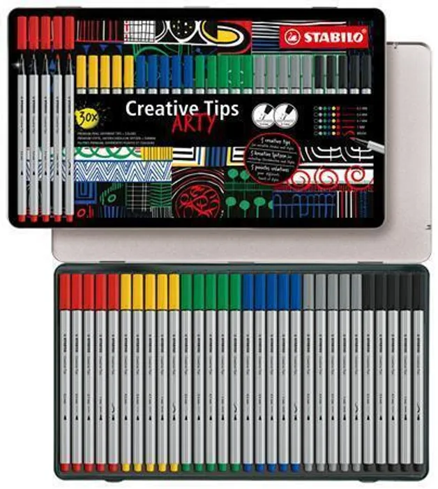 Główne zdjęcie produktu Kreativní set STABILO Creative Tips ARTY 30 ks sada CLASSIC - 6 různých barev