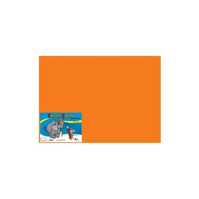 Główne zdjęcie produktu Kreslicí karton A1-180g oranžový [10 listů]