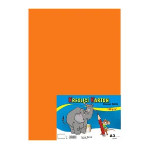 Kreslící karton A3-180g oranžový [50 listů]