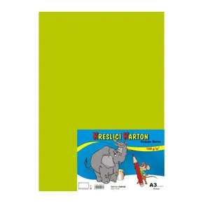 Kreslící karton A3-180g světle zelený [50 listů]