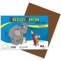 Kreslící karton A4-180g hnědý [50 listů]