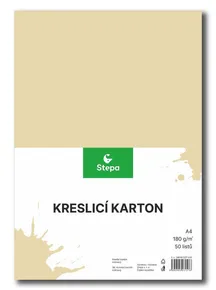 Karton kreślarski A4-180g kremowy [50 arkuszy]