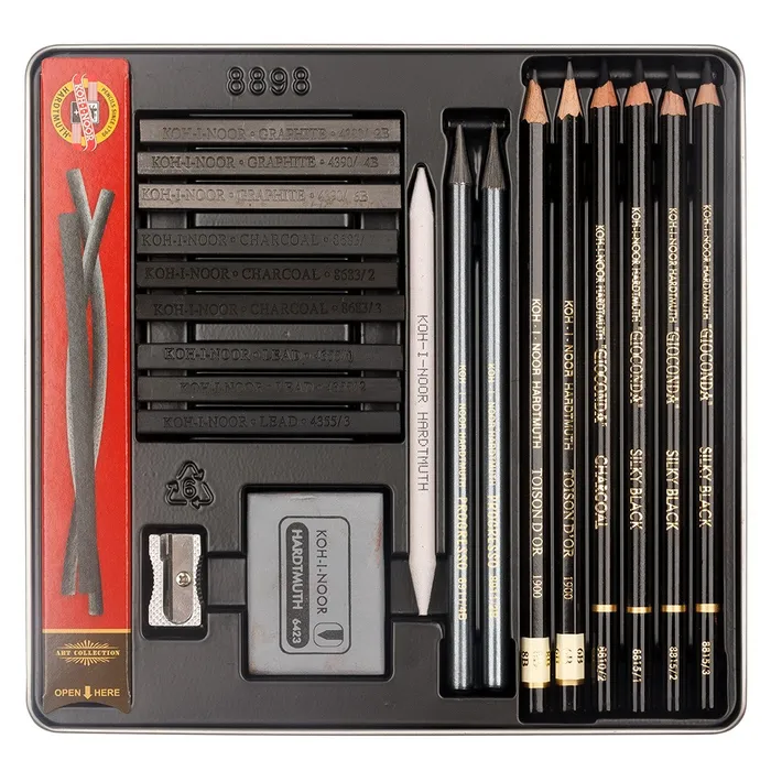 Główne zdjęcie produktu Kreslířská souprava Koh-i-noor - Gioconda - 24 ks - 8898 kazeta