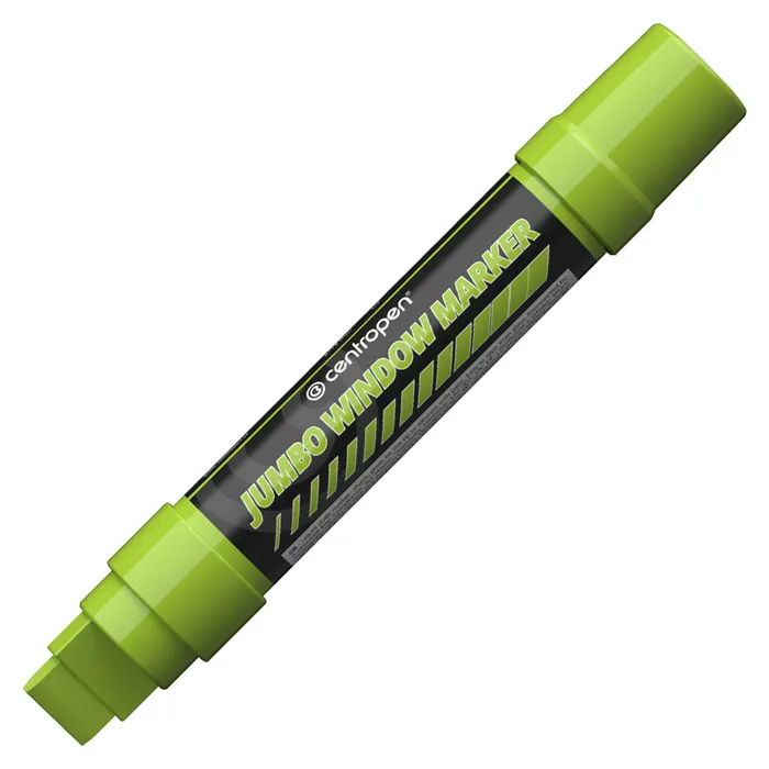 Główne zdjęcie produktu Křídový fix na sklo Centropen JUMBO WINDOW 9120 zelený