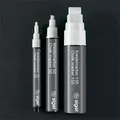 Następne zdjęcie produktu Marker kredowy, biały, 5-15 mm, końcówka klinowa, płynny, SIGEL BA171