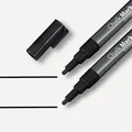 Marker kredowy, czarny, 1 - 2 mm, końcówka stożkowa, płyn, SIGEL