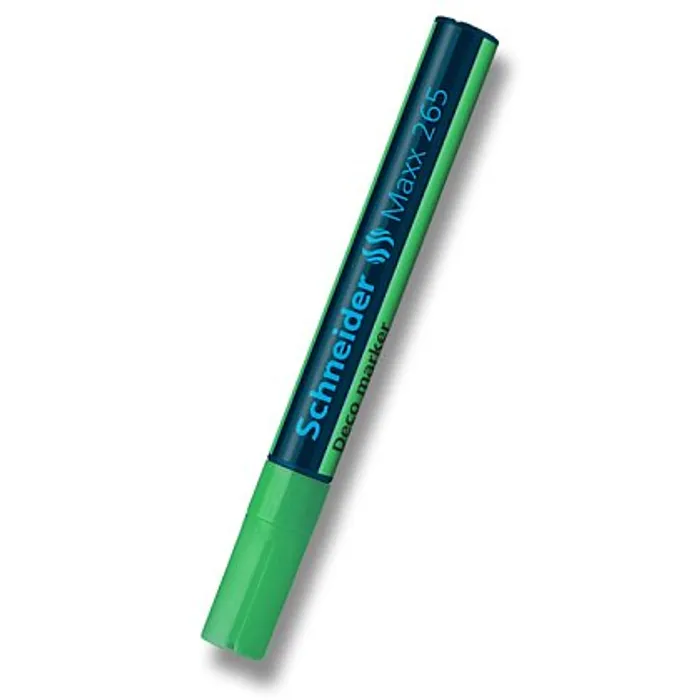 Główne zdjęcie produktu Křídový popisovač "Maxx 265", zelená, 2-3mm, tekutý, SCHNEIDER
