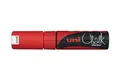 Marker kredowy PWE-8K, czerwony fluorescencyjny, 8mm, UNI