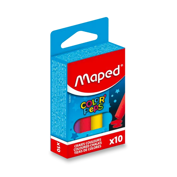 Główne zdjęcie produktu Křídy Maped - barevné, 10 ks