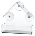 Krmítko pro ptáky na okenní tabuli, 225 ml/15 × 15 × 6 cm, plast