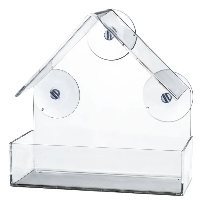Główne zdjęcie produktu Krmítko pro ptáky na okenní tabuli, 225 ml/15 × 15 × 6 cm, plast