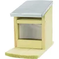 Następne zdjęcie produktu Stanowisko do karmienia wiewiórek 12 x 18 x 24 cm, naturalne drewno sosnowe/metal